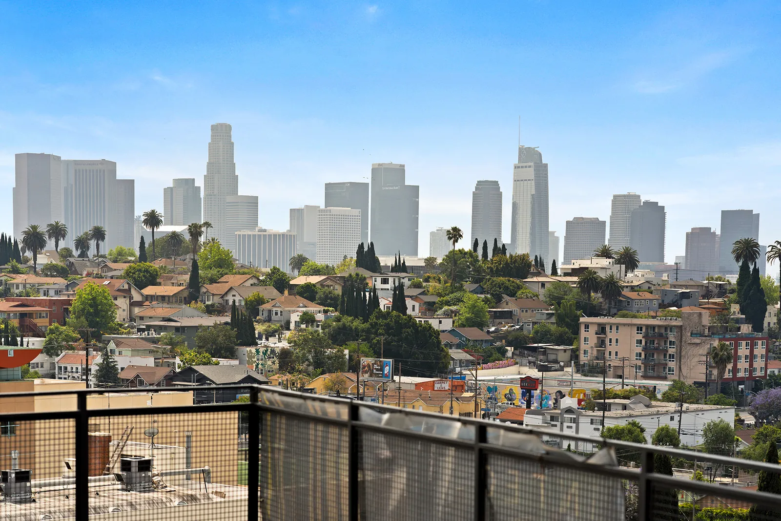 DTLA view from balcony